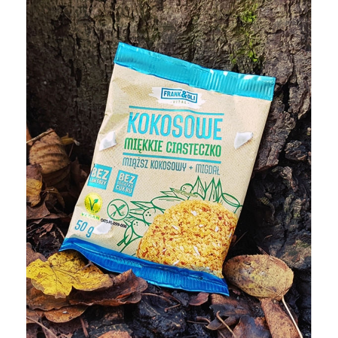 Bezglutenowe miękkie ciastko kokosowe